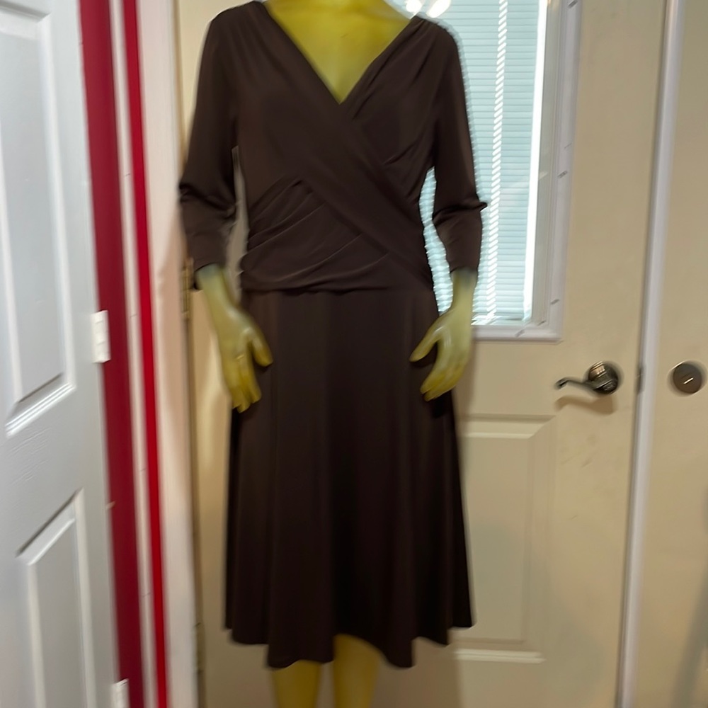 Rabbit Rabbit Rabbit Chocolate Long Sleeve Dress